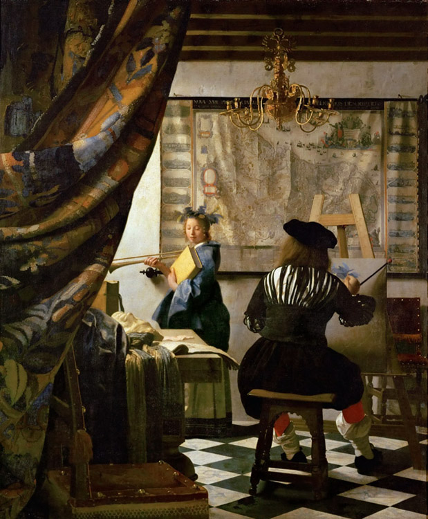 VERMEER VAN DELFT, Jan konstnaren i sin atelje